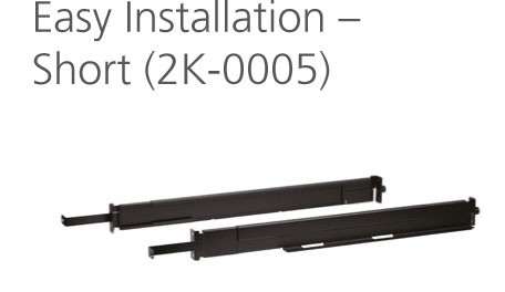 Aten zbh. Rackmount Kit, Easy Installation, short, 57 - 70cm,