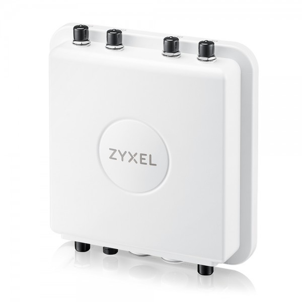 Zyxel Wireless AP WIFI6 • AX5400 • 4x4 + 2x2 + 6x N-Type • Outdoor • 1x 2.5 GbE PoE at • WAX655E • IP67 • NebulaFlex/Controller