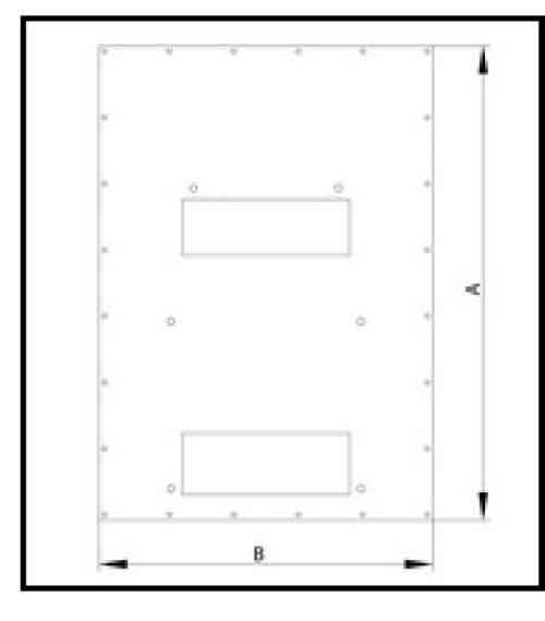 Triton 19&quot;zbh. Klimaeinheit, zbh. Zusatzblende, für X1/2, für RDE/RIE, B600/T1000-1200mm längs montierbar, schwarz,