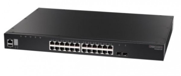 Edgecore Switch L3 24 x GE + 2 x 10G SFP+ ports + 1 x expansion slot (for dual 10G SFP+ ports) PoE 410W, ECS4620-28P