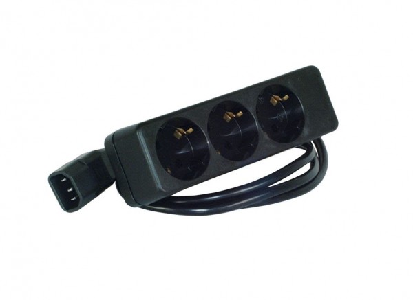 ALLNET ALL92405 / UPS Power strip, 3-fold IEC-plug/sockets