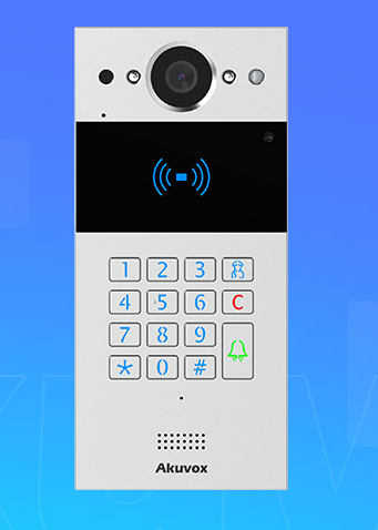 Akuvox Video-TFE R20K-2 Kit On-Wall, keypad, card reader, 2 wire
