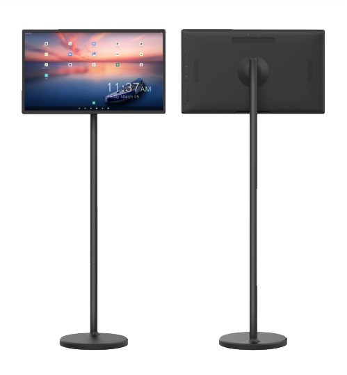 ALLNET High Performance Display 24 inch with stand, holder and base plate with battery and charging function Color white