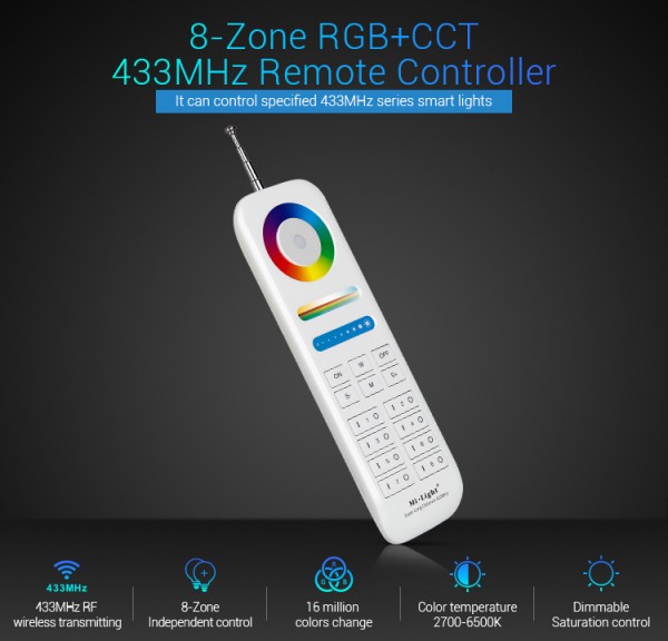 Synergy 21 LED LoRa (433MHZ) remote *Milight/Miboxer*