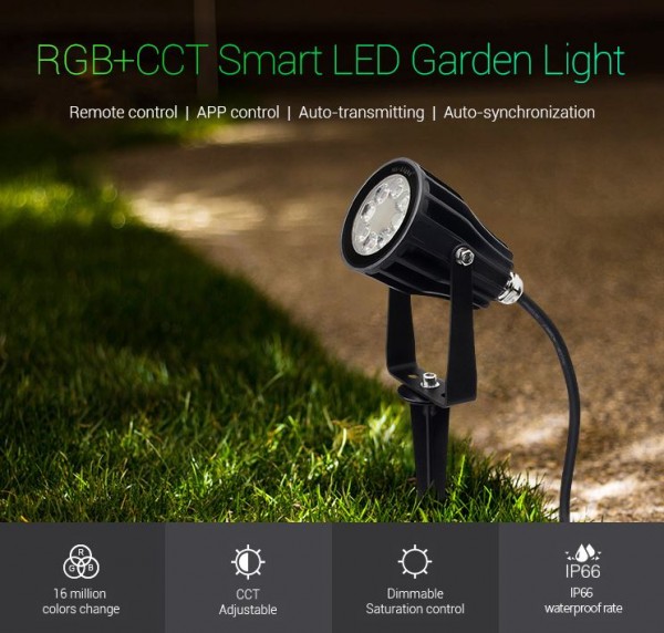 Synergy 21 LED garden lamp 6W RGB-WW with RF and WLAN IP65 230V *Milight/Miboxer*