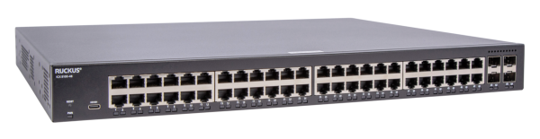 RUCKUS Networks switch full managed layer2 52 port • 48x 1 gbe • 4x 1/10g sfp • advanced layer 2 • icx8100-48