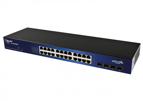 ALLNET ALL-SG8428M / 24 Port Gigabit + 4x SFP Switch fanless