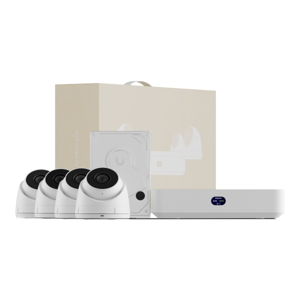 Ubiquiti UniFi Protect Network Video Recorder Instant Kit • 1x NVR Instant • 4x G5 Turret Ultra • 1x TB HDD • UNVR-Instant-Kit