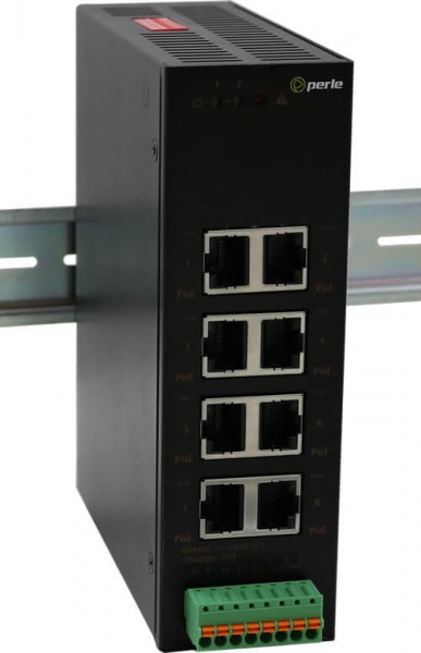 Perle Industrial Switch IDS-108HP PoE Eth Switch