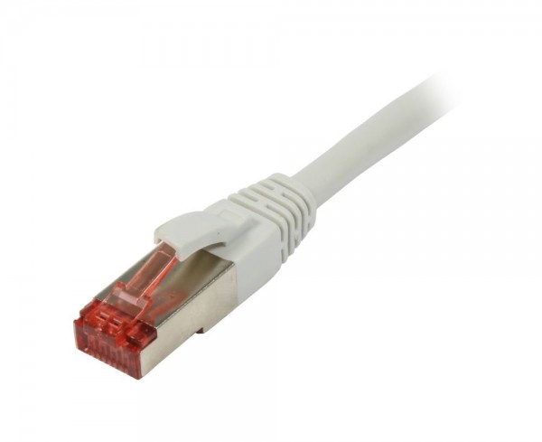 Patchkabel RJ45, CAT6 250Mhz, 3m grau, S-STP(S/FTP),TPE/LSZH(Superflex), Synergy 21,