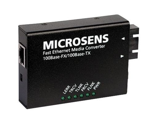 Microsens Medienkonverter 100Base-TX/100Base-FX, SC-Stecker, RJ45, MS410511-V2