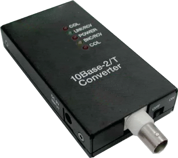 ALLNET media converter 10BASE-T/10BASE2 to BNC &quot;ALL0500v3&quot; DC 12VDC