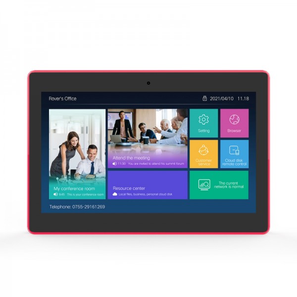 ALLNET meeting room RGB LED tablet 13 inch RK3399 Android 10 and NFC/RFID without camera black