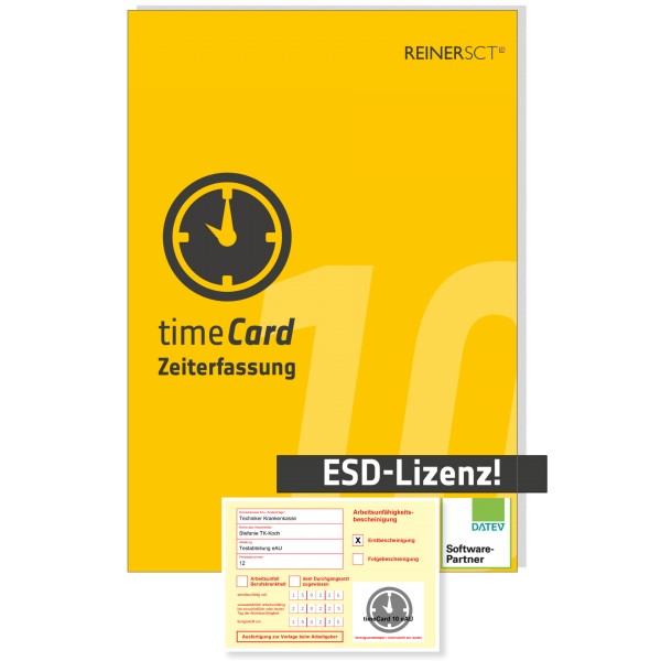 REINER SCT timeCard 10 AU Jahreslizenz 10 Mitarbeiter - ESD