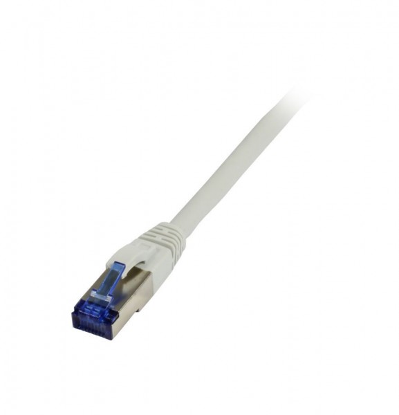 Patchkabel RJ45, CAT6A 500Mhz, 5m, grau, S-STP(S/FTP), TPE/LSZH(Superflex), AWG26, Synergy 21