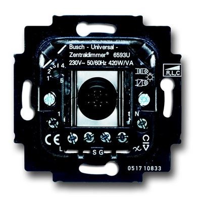 BJ - Einsatz - Dimmer Tastbetätigung Universal Zentraldimmer 420W/VA - UP