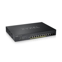 Zyxel Switch smart managed Layer2 12 Port • 10x 10 GbE • PoE Budget 375 Watt • 8x PoE bt • 2x SFP+... Zyxel Switch smart managed Layer2 12 Port • 10x 10 GbE • PoE Budget 375 Watt • 8x PoE bt • 2x SFP+ • 19" • XS1930-12HP