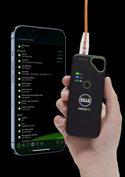 NetPeppers Netzwerkverkabelung-Tester, netool.io Lite Smarter Netzwerktester, 4-Pack