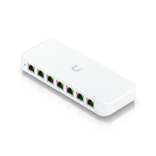 Ubiquiti UniFi Switch Ultra 210W / 8 Port / Layer 2 / 1 PoE++ input / 7 PoE/PoE+ output / USW-Ultra-210W