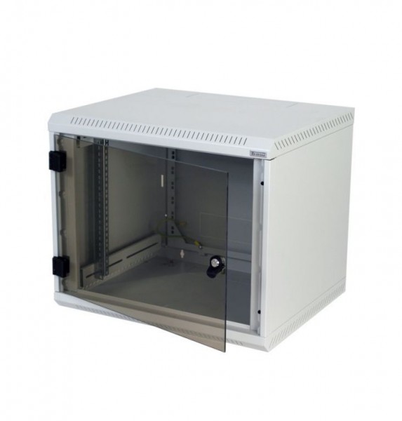Triton 19"Wandgehäuse, 9HE, 1-teilig, T495, Lichtgrau,