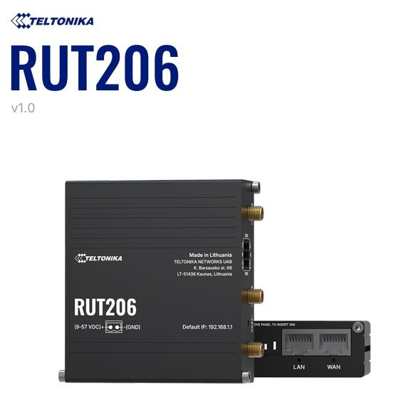 Teltonika · Router · RUT206 · Kompakter-4G/LTE Router