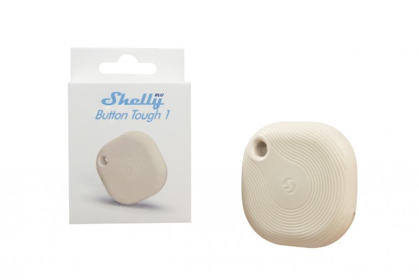 Shelly · Plug &amp; Play · &quot;Blu Button Tough Ivory&quot; · Schalter &amp; Dimmer · Bluetooth · Batterie · Hellbeige