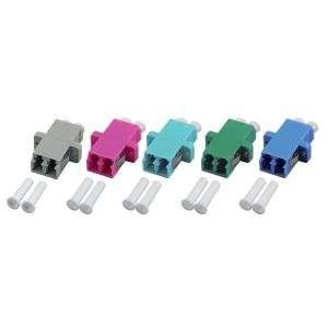 LWL-Kupplung,LC-Buchse/LC-Buchse, 50/125u Multimode, duplex, PVC, Keramikhülse, OM5