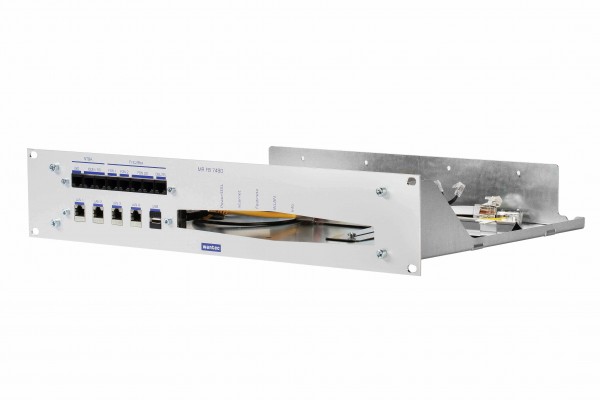 Wantec 19&quot; Montagewinkel 19&quot; 2HE für FritzBox 7490/7390 und bgl.