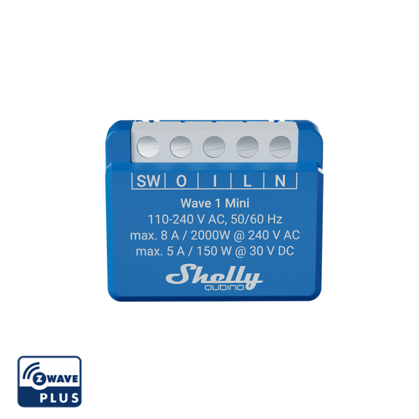 Shelly · Unterputz · &quot;Wave 1 Mini&quot; · Relais · max. A · 1 Kanal · Z-Wave