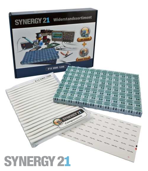 Synergy 21 resistor assortment E12 SMD 1206 1% SET