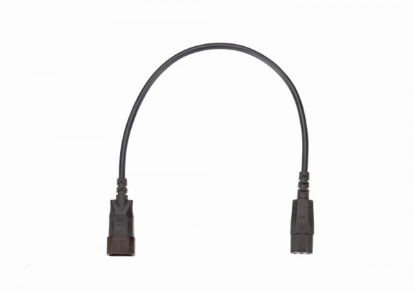 Bachmann Kabel, Verlängerung, Kupplung(C13)-&gt;Stecker(C14), 0.5m, schwarz,