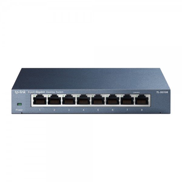 TP-Link - TL-SG108- 8-Port Gigabit Switch