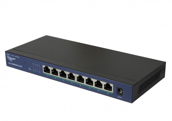 ALLNET Switch unmanaged 8 Port 2.5GBit - 8x LAN - Fanless - "ALL-SG8008-2.5G"