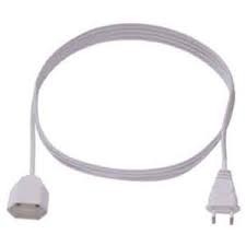 Bachmann Kabel, Verlängerung, Dose(Euro,CEE7/16)->Stecker(Euro,CEE7/16), 2m, weiss,