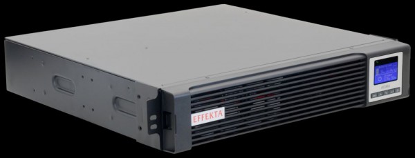 Effekta Online-USV, 1500VA, 25min bei cos phi 0,7 ,LCD-Display, ADIRA RT XL, Tower/19", 6HE,