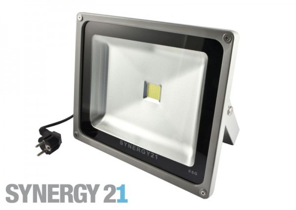 Synergy 21 LED Spot Outdoor Baustrahler 30W graues Gehäuse - kaltweiß V2