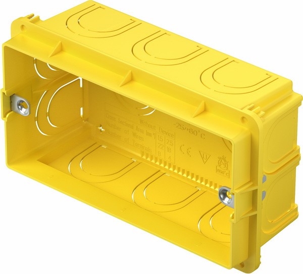 TEM series flush-mounted boxes RECTANGULAR BOX FOR BRICKPM4