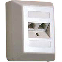 Dose ISDN 2x8(4) 4pol. AUFPUTZ RJ12+RJ45   *** 130005 001 ** Dose ISDN 2x8(4) 4pol. AUFPUTZ RJ12+RJ45   *** 130005 001 **