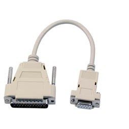 Kabel Seriell DB9pol=&gt;DB25pol. BU/ST 3m