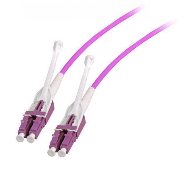 LWL-2-Faser-Patchk. 15mtr.LC-LC, 50/125um,OM4, Uniboot, AD=3mm,