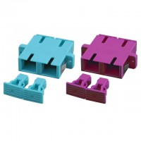 LWL-Kupplung,SC-Buchse/SC-Buchse, 50/125u Multimode, duplex, PVC, OM4, Violet, LWL-Kupplung,SC-Buchse/SC-Buchse, 50/125u Multimode, duplex, PVC, OM4, Violet,