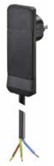 Bachmann Flat Plug Flachstecker, Verlängerung, 1xDosen(CEE7)-&gt;Stecker(CEE7), 1,5m, Schwarz,
