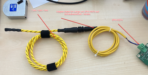 ALLNET MSR sensor, e.g. for leak detection, cable length 10 m + 2 m