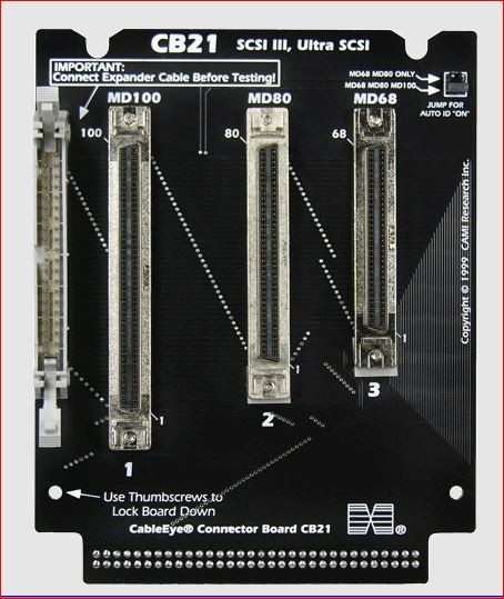 CableEye751/CB21 interface board(MD68, MD80, MD100 SCSI III)