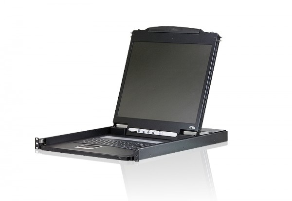 Aten TFT-Schublade, 19&quot; 1HE, incl.TFT 19&quot;,Black, Deutsch,