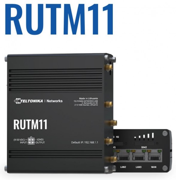 Teltonika · Router · RUTM11 · LTE Router CAT6 + WiFi