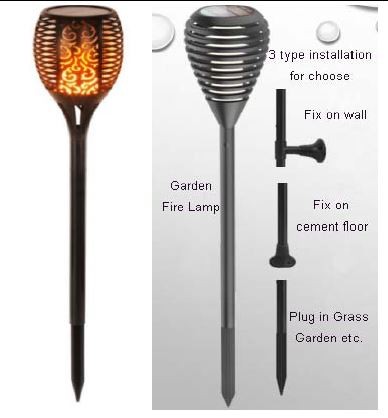 Synergy 21 LED Flame Series Solar Garden Lamp