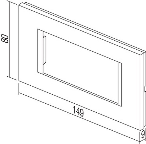 TEM Series Module Frame OL COVER PLATE LINE4M ES