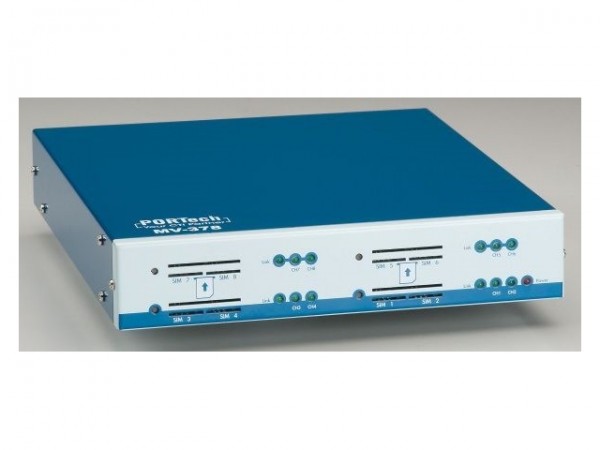 Portech GSM/UMTS - VoIP Gateway 8x SIM / 1x LAN MV-378-4G