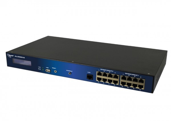 ALLNET MSR Central &quot;ALL5000v2&quot; incl. 16 Sensor Ports &amp; 19&quot; for IP Building Automation